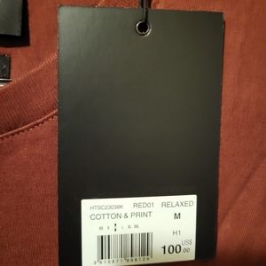 Brand new + tags Kooples red organic shirt with K fireball design (retails $100)